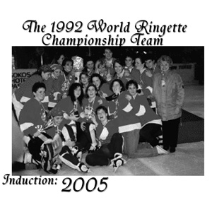 The 1992 World Ringette Championship Team