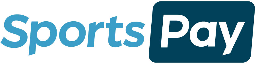 Sports Pay logo, which reads Sports Pay in blue font